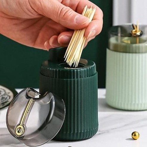 Pop-up toothpick dispenser Toothpick Holders & Dispensers Pop-up Pressure Toothpick Dispenser Sealed – Dondepiso