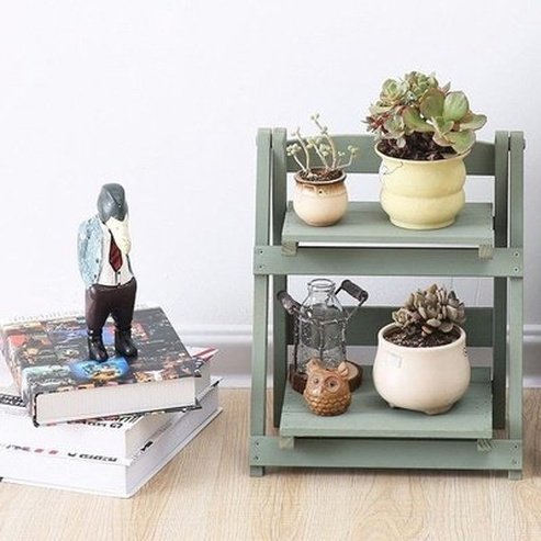 Wooden Plant Stand Plant Stands Retro Style Decoration Wooden Plant Stand · Dondepiso